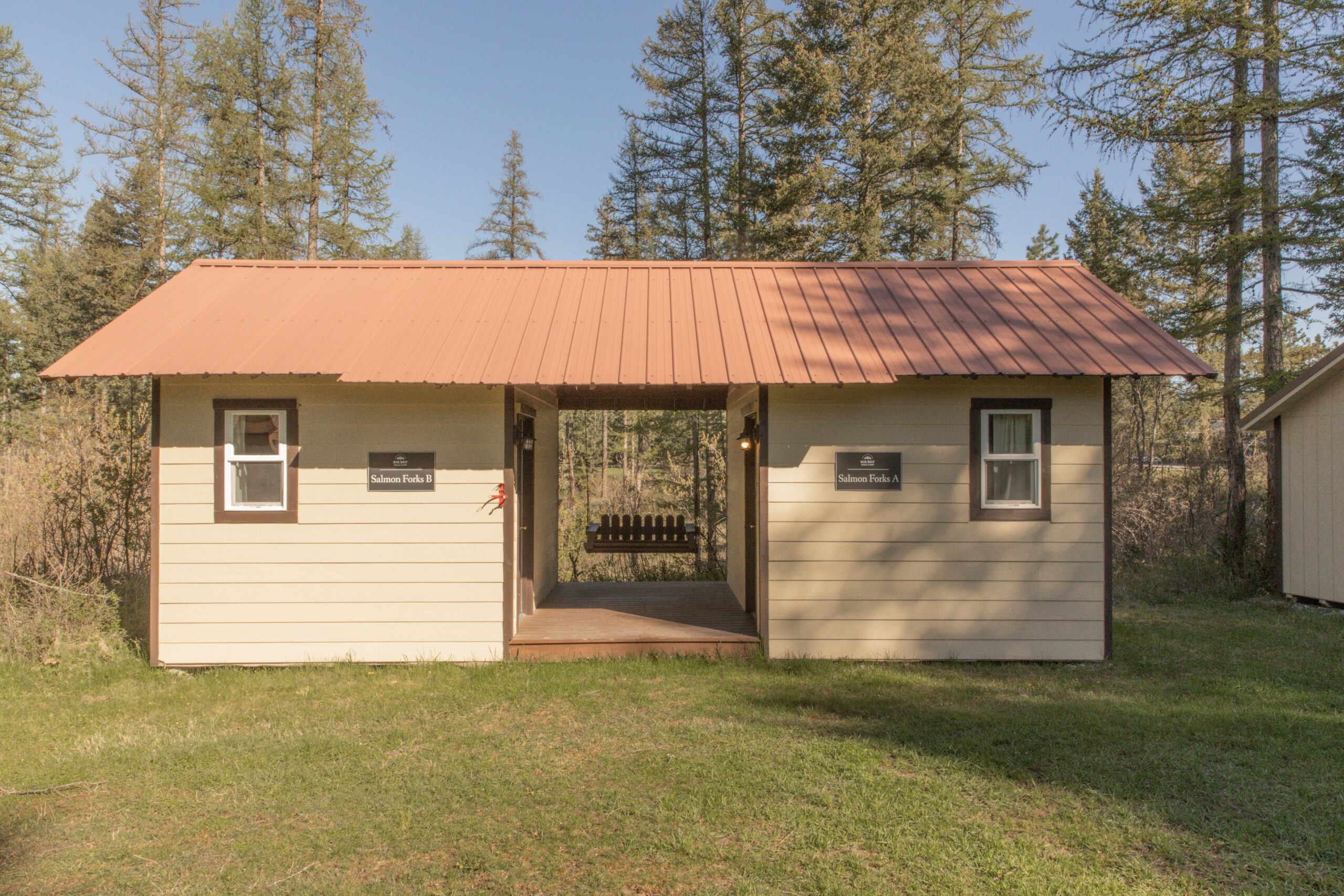 Outside Salmon Fork Cabin  photo